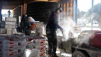 Exemple de construction en béton de chanvre